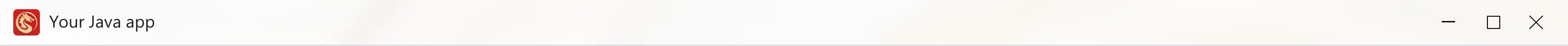 Windows app title